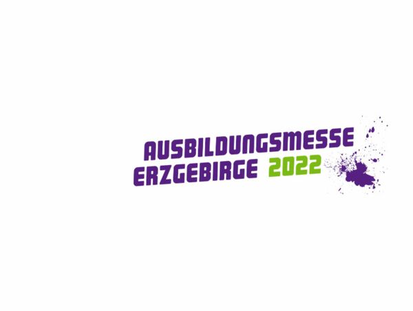 Logo der Ausbildungsmesse Annaberg-Buchholz 2022 in lila und grün